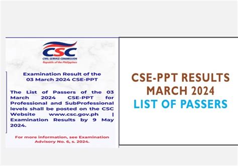 cse result march 2024|OCSERGS .